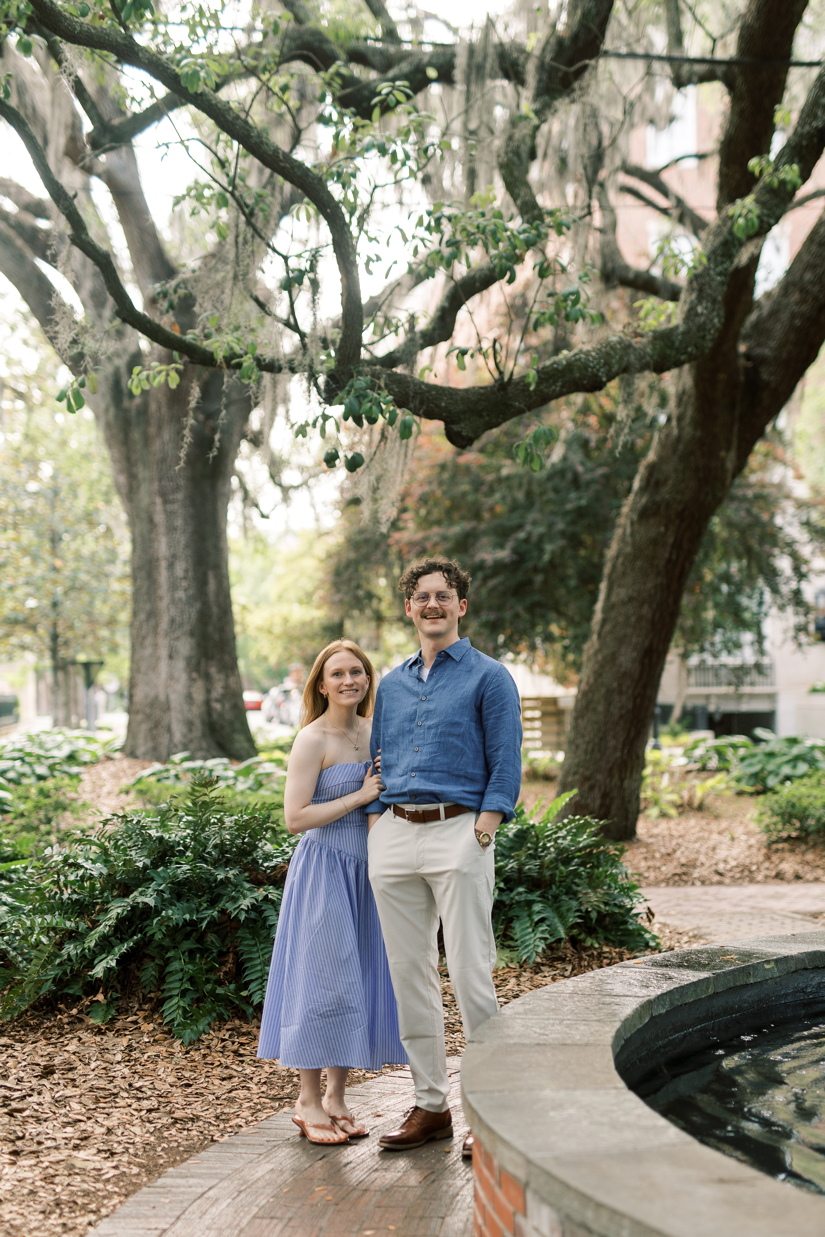 Morgan and Brendan in an editorial engagement portrait