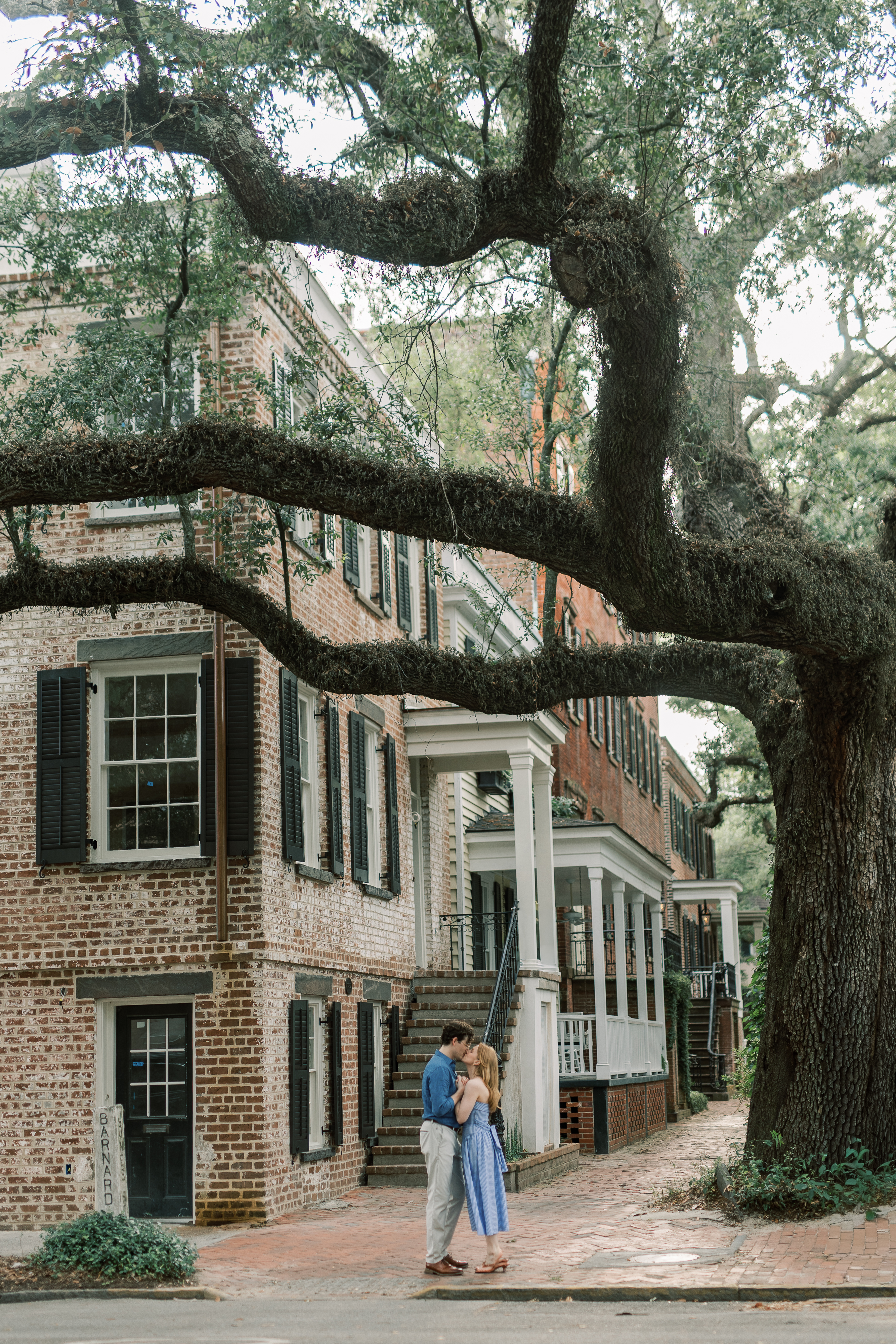 Morgan and Brendan together in Savannah's evening light